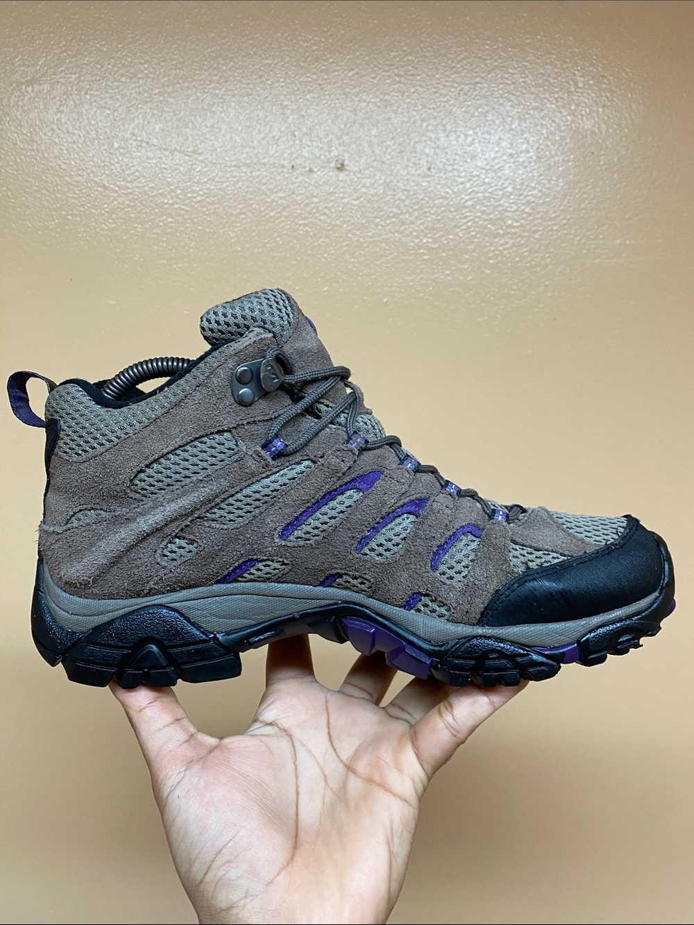 Merrell Moab 2 Mid Ventilator Women’s Hiking Boots “Bracken Purple” Size 9.5 - Picture 7 of 17